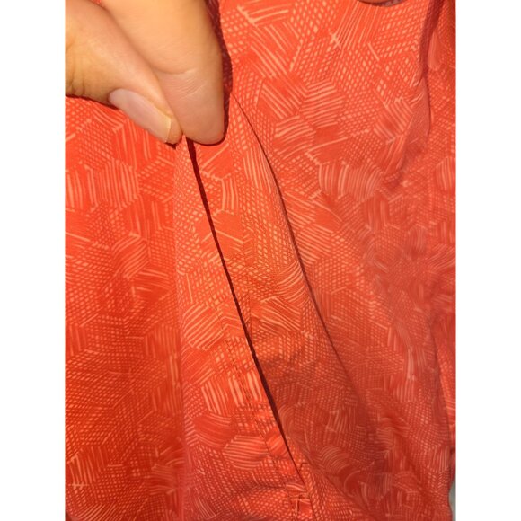 Asics Womens Windbreaker Running Jacket Large Coral Hooded - Picture 9 of 10